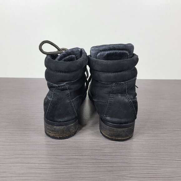 Steve Madden Gentra Lace-up Combat Boot, Black Leather, Womens Size 8.5 M - Picture 5 of 15